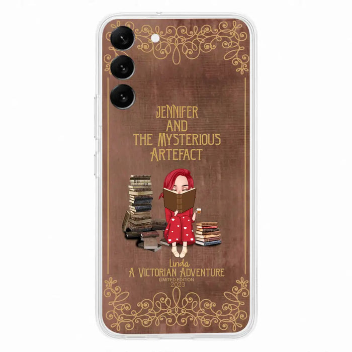 Custom Personalized Reading Girl Phone Case - Gift Idea For Reading Lovers - Mysterious Artefact - Cases For iPhone/Samsung