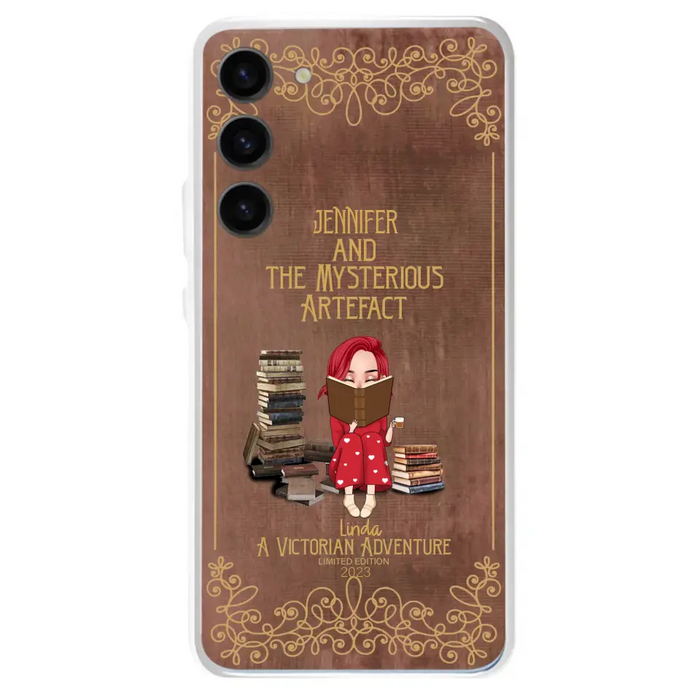 Custom Personalized Reading Girl Phone Case - Gift Idea For Reading Lovers - Mysterious Artefact - Cases For iPhone/Samsung