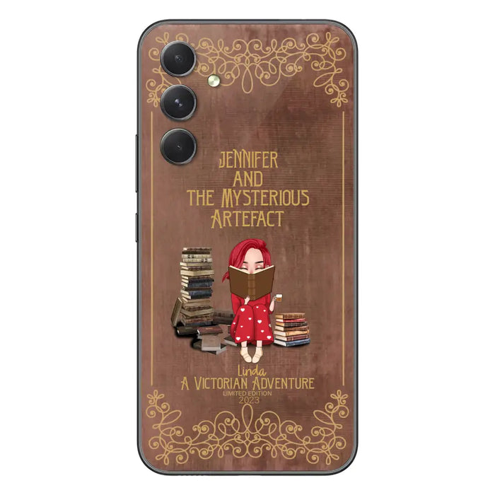 Custom Personalized Reading Girl Phone Case - Gift Idea For Reading Lovers - Mysterious Artefact - Cases For iPhone/Samsung