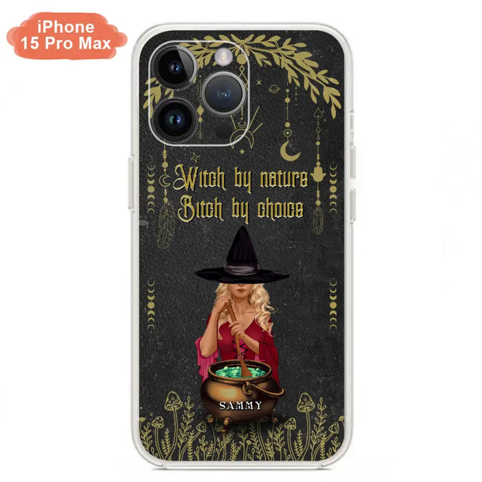 Custom Personalized Witch Phone Case - Gift Idea For Friends/Sisters/Wicca Decor/Pagan Decor - In My Kitchen Filled With Care I Welcome Water Earth Fire Air - Case for iPhone/Samsung