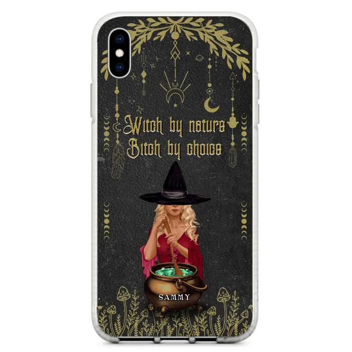 Custom Personalized Witch Phone Case - Gift Idea For Friends/Sisters/Wicca Decor/Pagan Decor - In My Kitchen Filled With Care I Welcome Water Earth Fire Air - Case for iPhone/Samsung