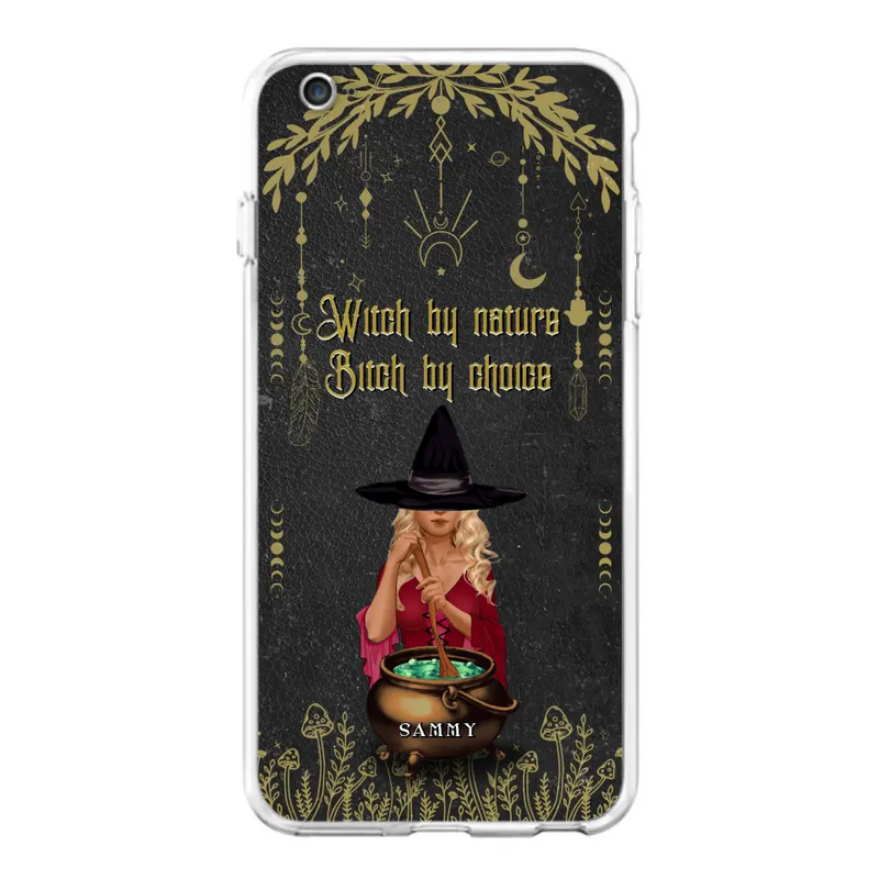 Custom Personalized Witch Phone Case - Gift Idea For Friends/Sisters/Wicca Decor/Pagan Decor - In My Kitchen Filled With Care I Welcome Water Earth Fire Air - Case for iPhone/Samsung
