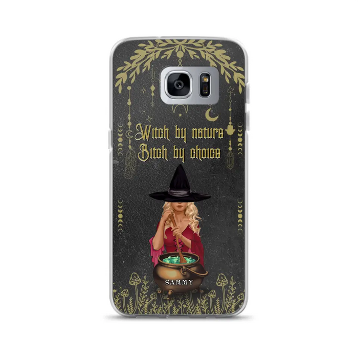 Custom Personalized Witch Phone Case - Gift Idea For Friends/Sisters/Wicca Decor/Pagan Decor - In My Kitchen Filled With Care I Welcome Water Earth Fire Air - Case for iPhone/Samsung