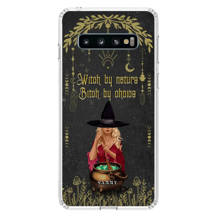 Custom Personalized Witch Phone Case - Gift Idea For Friends/Sisters/Wicca Decor/Pagan Decor - In My Kitchen Filled With Care I Welcome Water Earth Fire Air - Case for iPhone/Samsung