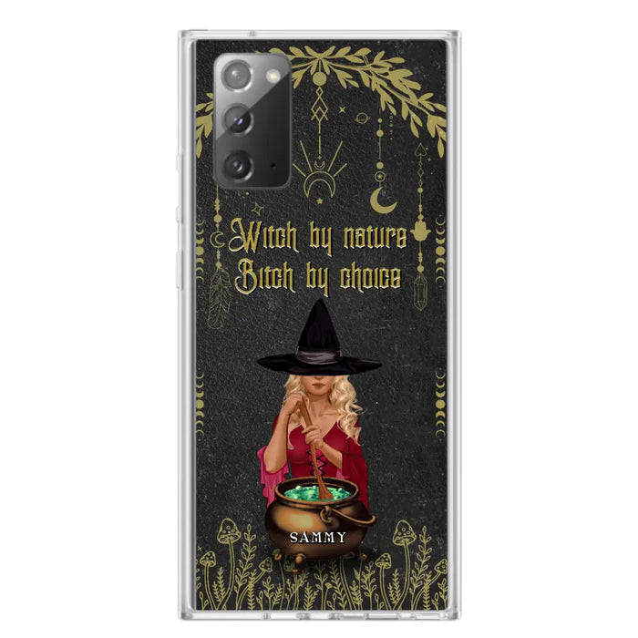 Custom Personalized Witch Phone Case - Gift Idea For Friends/Sisters/Wicca Decor/Pagan Decor - In My Kitchen Filled With Care I Welcome Water Earth Fire Air - Case for iPhone/Samsung