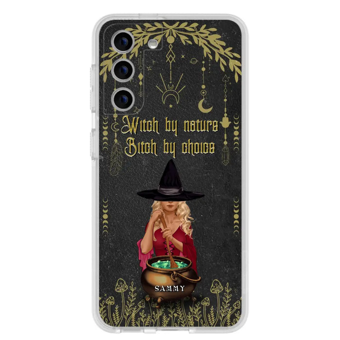 Custom Personalized Witch Phone Case - Gift Idea For Friends/Sisters/Wicca Decor/Pagan Decor - In My Kitchen Filled With Care I Welcome Water Earth Fire Air - Case for iPhone/Samsung