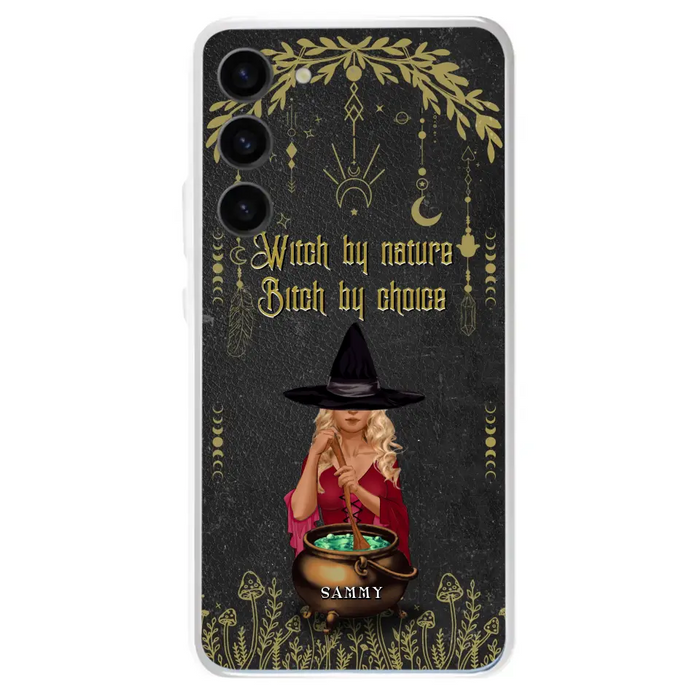 Custom Personalized Witch Phone Case - Gift Idea For Friends/Sisters/Wicca Decor/Pagan Decor - In My Kitchen Filled With Care I Welcome Water Earth Fire Air - Case for iPhone/Samsung