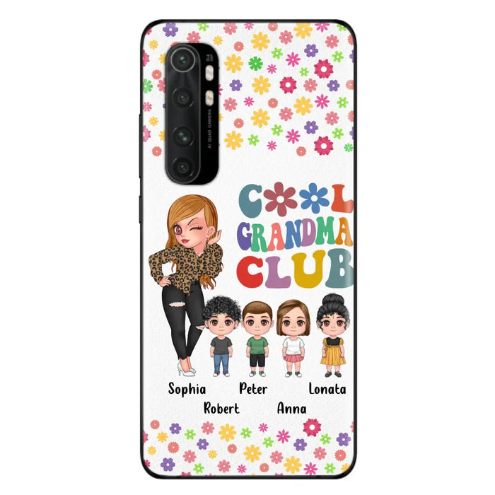 Custom Personalized Cool Grandma Phone Case - Gift Idea For Grandma - Upto 4 Kids - Cases For Oppo/Xiaomi/Huawei