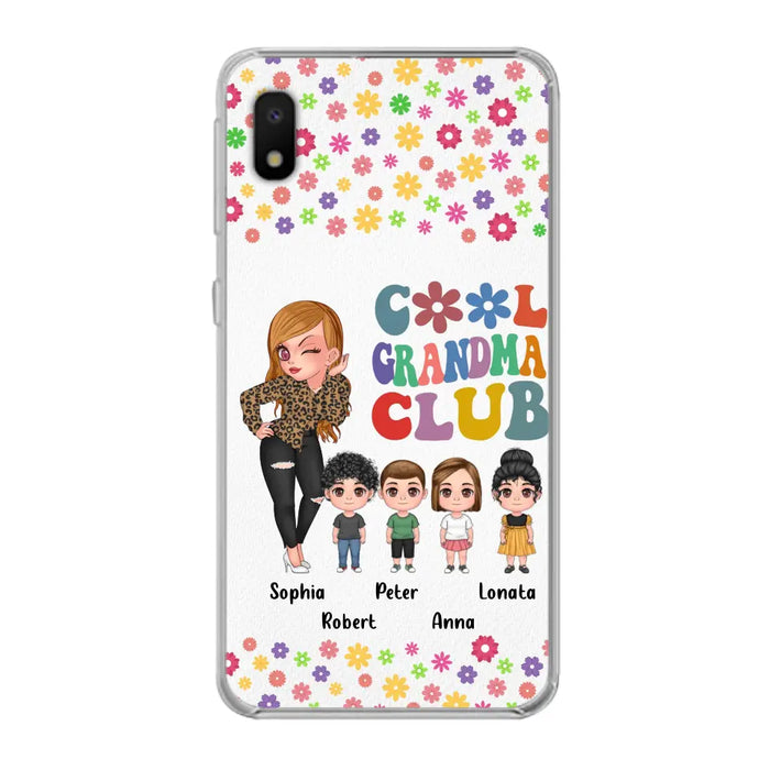 Custom Personalized Cool Grandma Phone Case - Gift Idea For Grandma - Upto 4 Kids - Cases For iPhone/Samsung