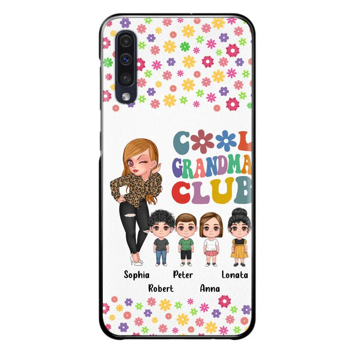 Custom Personalized Cool Grandma Phone Case - Gift Idea For Grandma - Upto 4 Kids - Cases For iPhone/Samsung