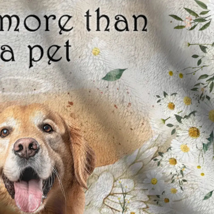 Custom Personalized Memorial Pet Photo Fleece Throw/Quilt Blanket - Memorial Gift Idea for Dog/Cat Owners - You Were More Than Just A Pet A Loving Soul We Will Never Forget