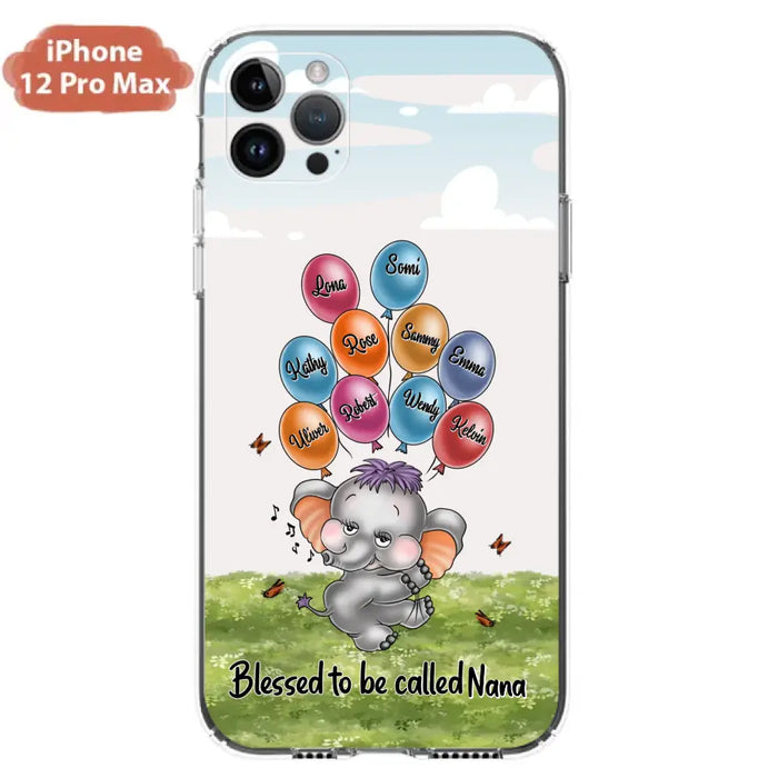 Personalized Grandma Phone Case - Upto 10 Kids - Gift Idea for Grandma/Mother's Day - Blessed To Be Called Nana