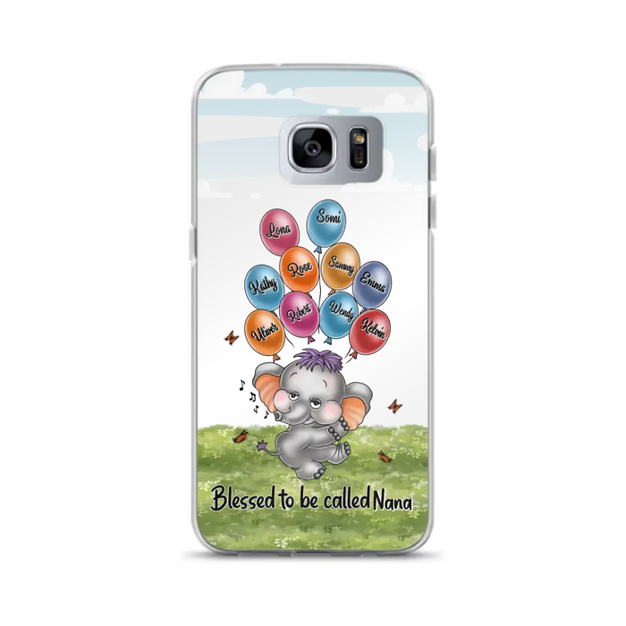 Personalized Grandma Phone Case - Upto 10 Kids - Gift Idea for Grandma/Mother's Day - Blessed To Be Called Nana