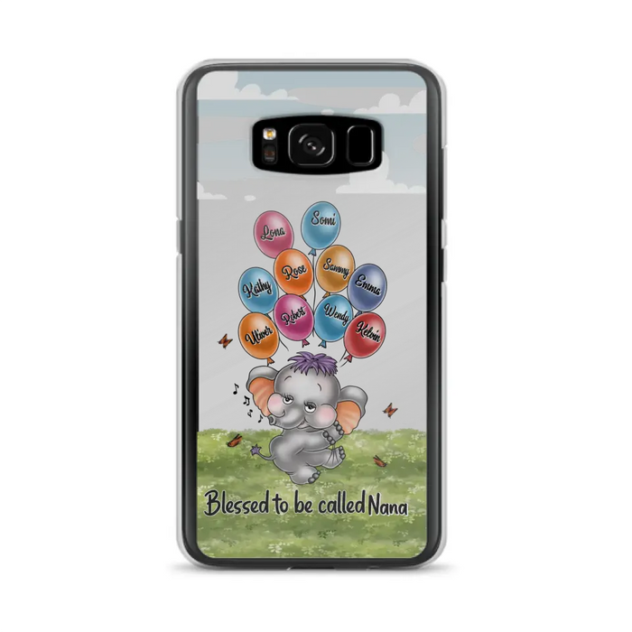 Personalized Grandma Phone Case - Upto 10 Kids - Gift Idea for Grandma/Mother's Day - Blessed To Be Called Nana