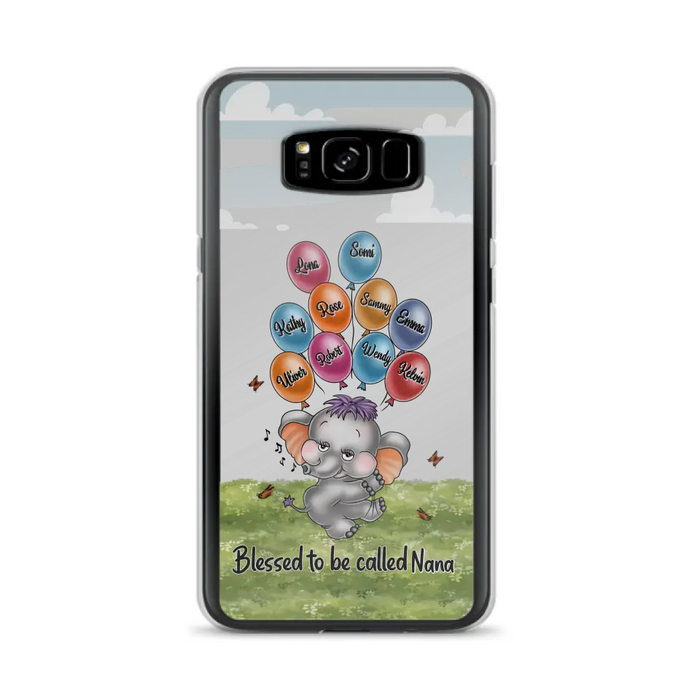 Personalized Grandma Phone Case - Upto 10 Kids - Gift Idea for Grandma/Mother's Day - Blessed To Be Called Nana