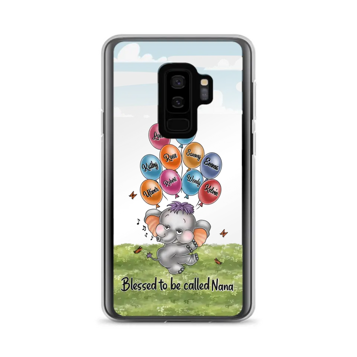 Personalized Grandma Phone Case - Upto 10 Kids - Gift Idea for Grandma/Mother's Day - Blessed To Be Called Nana