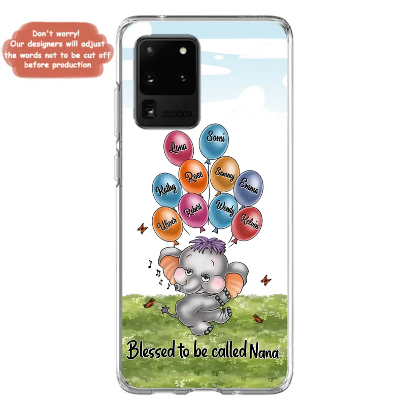 Personalized Grandma Phone Case - Up to 10 Kids - Gift Idea for Grandma/Mother's Day - Blessed To Be Called Nana