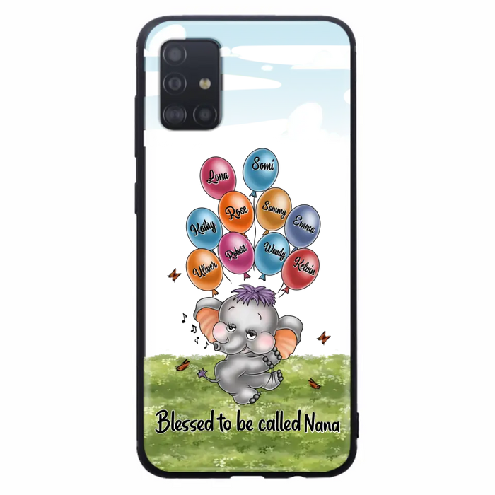 Personalized Grandma Phone Case - Upto 10 Kids - Gift Idea for Grandma/Mother's Day - Blessed To Be Called Nana