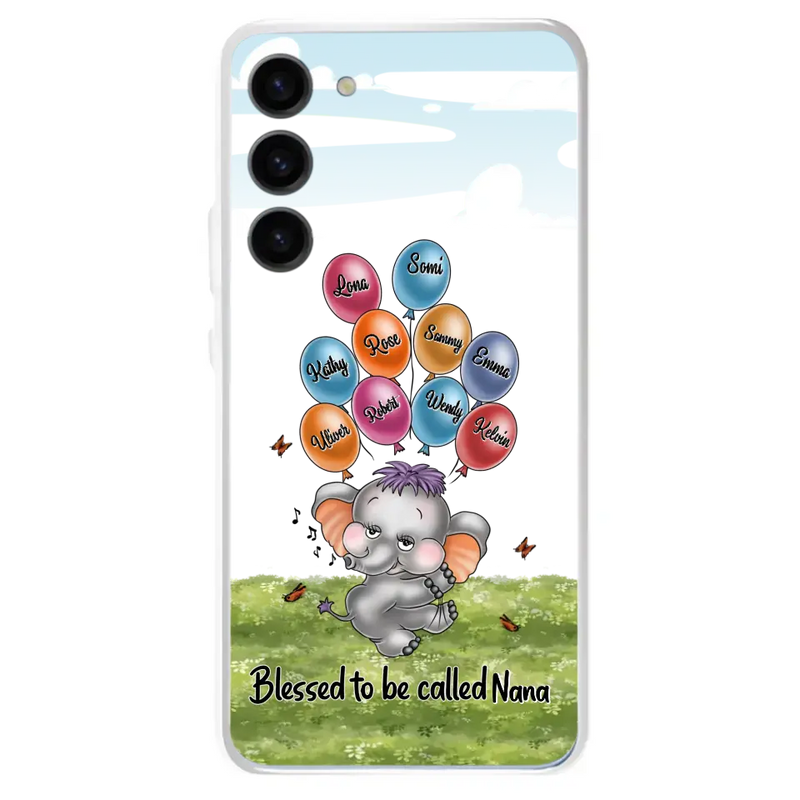 Personalized Grandma Phone Case - Up to 10 Kids - Gift Idea for Grandma/Mother's Day - Blessed To Be Called Nana
