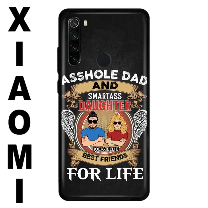 Personalized Dad/Mom And Daughter/Son Phone Case - Gift Idea For Father's Day/Mother's Day From Daughter/Son - Asshole Dad And Smartass Daughter - Cases For Oppo/Xiaomi/Huawei