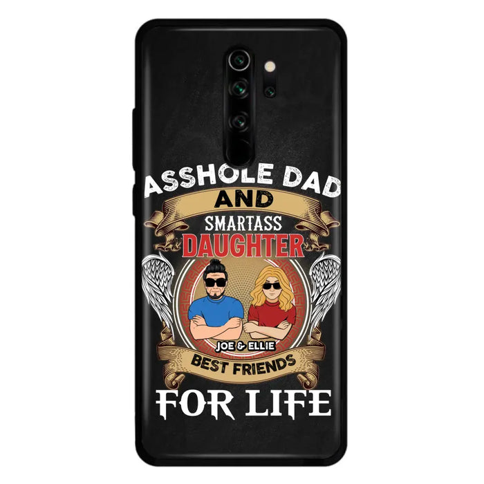 Personalized Dad/Mom And Daughter/Son Phone Case - Gift Idea For Father's Day/Mother's Day From Daughter/Son - Asshole Dad And Smartass Daughter - Cases For Oppo/Xiaomi/Huawei