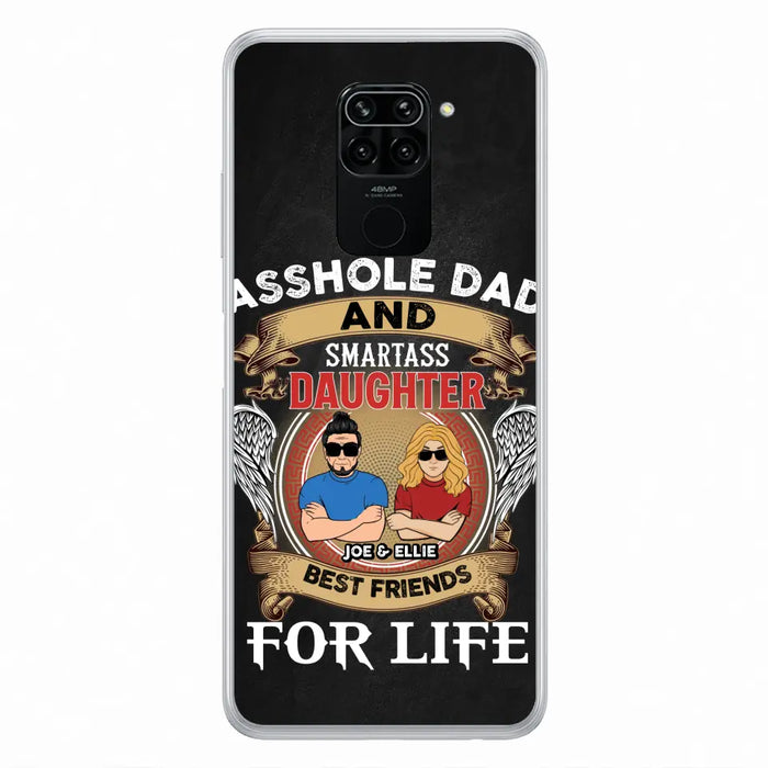 Personalized Dad/Mom And Daughter/Son Phone Case - Gift Idea For Father's Day/Mother's Day From Daughter/Son - Asshole Dad And Smartass Daughter - Cases For Oppo/Xiaomi/Huawei