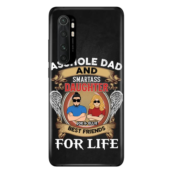 Personalized Dad/Mom And Daughter/Son Phone Case - Gift Idea For Father's Day/Mother's Day From Daughter/Son - Asshole Dad And Smartass Daughter - Cases For Oppo/Xiaomi/Huawei