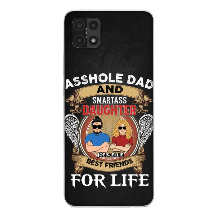 Personalized Dad/Mom And Daughter/Son Phone Case - Gift Idea For Father's Day/Mother's Day From Daughter/Son - Asshole Dad And Smartass Daughter - Cases For Oppo/Xiaomi/Huawei