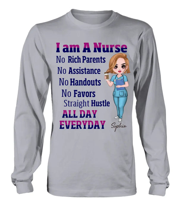 Personalized Nurse Shirt/Hoodie - Gift For Nurse - I Am A Nurse All Day Every Day
