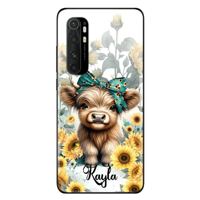 Teal Highland Cow Phone Case - Gift Idea For Grandma/Birthday -  Case For Oppo/Xiaomi/Huawei