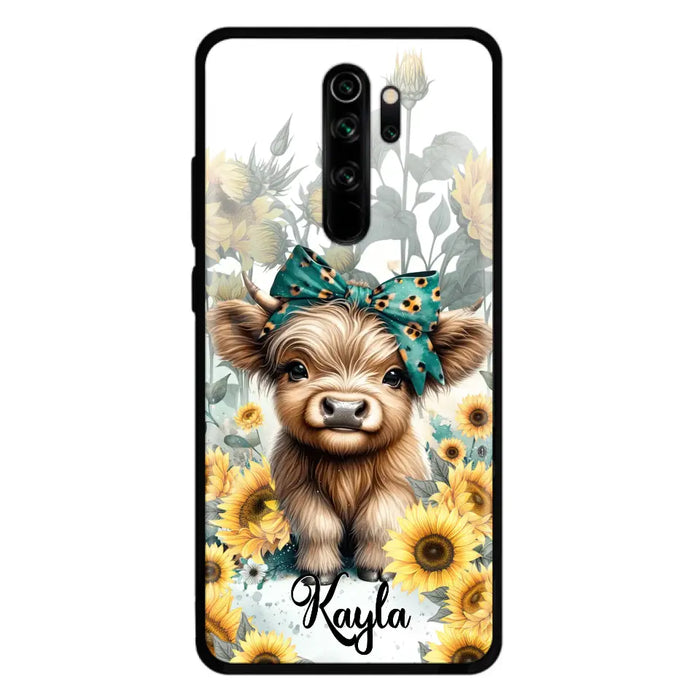 Teal Highland Cow Phone Case - Gift Idea For Grandma/Birthday -  Case For Oppo/Xiaomi/Huawei