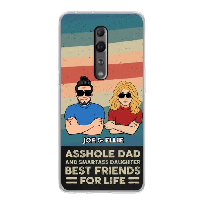 Personalized Dad/Mom And Daughter/Son Phone Case - Gift Idea For Father's Day/Mother's Day From Daughter/Son - Asshole Dad - Cases For Oppo/Xiaomi/Huawei