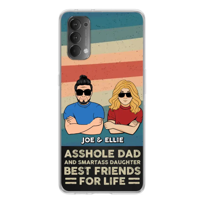 Personalized Dad/Mom And Daughter/Son Phone Case - Gift Idea For Father's Day/Mother's Day From Daughter/Son - Asshole Dad - Cases For Oppo/Xiaomi/Huawei