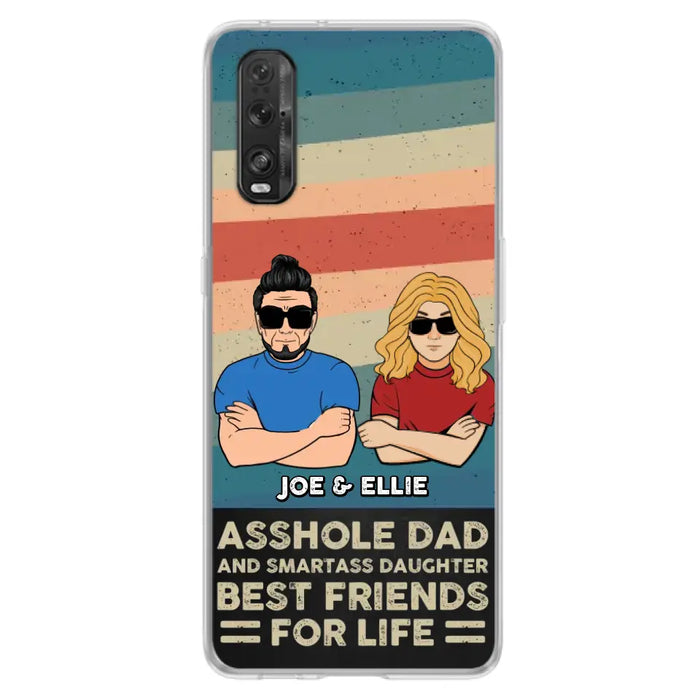 Personalized Dad/Mom And Daughter/Son Phone Case - Gift Idea For Father's Day/Mother's Day From Daughter/Son - Asshole Dad - Cases For Oppo/Xiaomi/Huawei