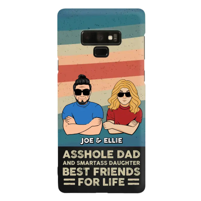 Personalized Dad/Mom And Daughter/Son Phone Case - Gift Idea For Father's Day/Mother's Day From Daughter/Son - Asshole Dad - Cases For Samsung/iPhone