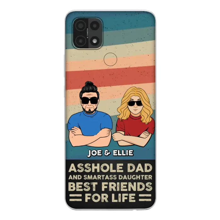 Personalized Dad/Mom And Daughter/Son Phone Case - Gift Idea For Father's Day/Mother's Day From Daughter/Son - Asshole Dad - Cases For Oppo/Xiaomi/Huawei