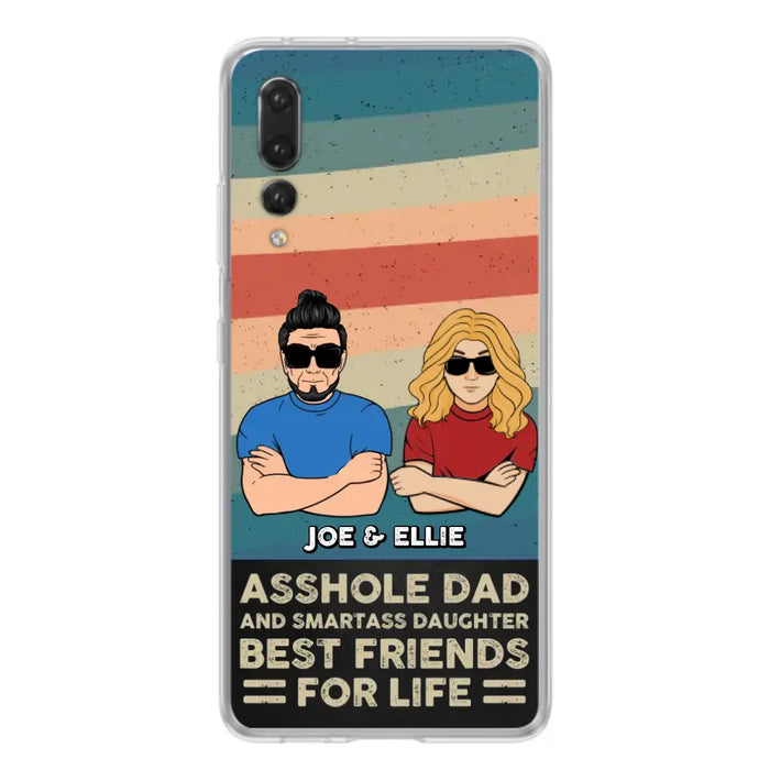 Personalized Dad/Mom And Daughter/Son Phone Case - Gift Idea For Father's Day/Mother's Day From Daughter/Son - Asshole Dad - Cases For Oppo/Xiaomi/Huawei