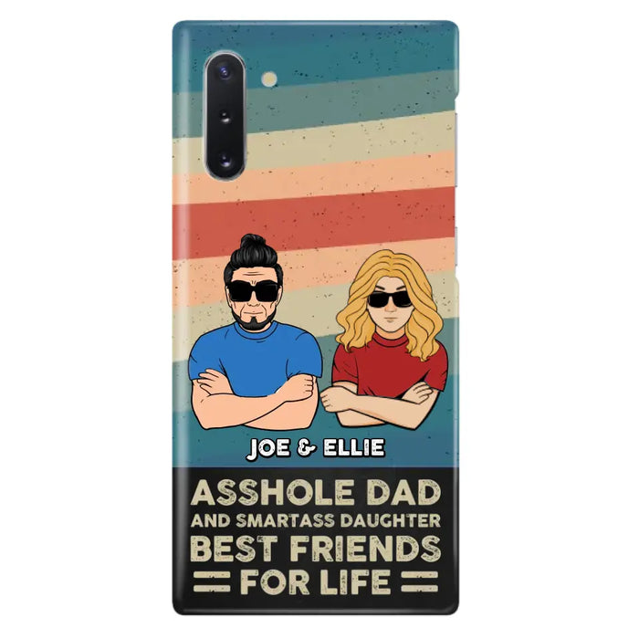 Personalized Dad/Mom And Daughter/Son Phone Case - Gift Idea For Father's Day/Mother's Day From Daughter/Son - Asshole Dad - Cases For Samsung/iPhone