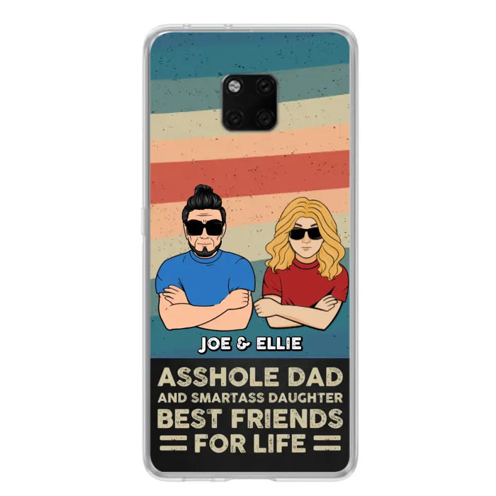 Personalized Dad/Mom And Daughter/Son Phone Case - Gift Idea For Father's Day/Mother's Day From Daughter/Son - Asshole Dad - Cases For Oppo/Xiaomi/Huawei