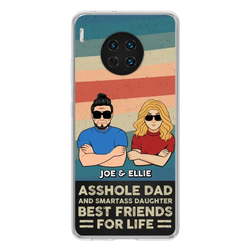 Personalized Dad/Mom And Daughter/Son Phone Case - Gift Idea For Father's Day/Mother's Day From Daughter/Son - Asshole Dad - Cases For Oppo/Xiaomi/Huawei