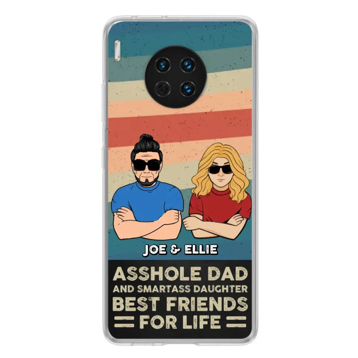 Personalized Dad/Mom And Daughter/Son Phone Case - Gift Idea For Father's Day/Mother's Day From Daughter/Son - Asshole Dad - Cases For Oppo/Xiaomi/Huawei