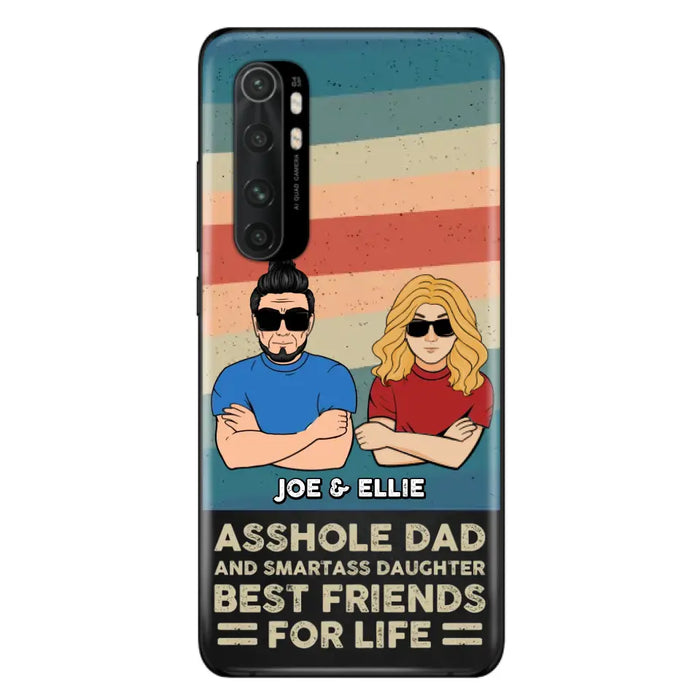 Personalized Dad/Mom And Daughter/Son Phone Case - Gift Idea For Father's Day/Mother's Day From Daughter/Son - Asshole Dad - Cases For Oppo/Xiaomi/Huawei