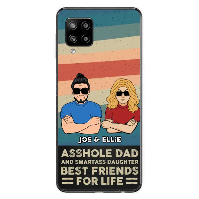 Personalized Dad/Mom And Daughter/Son Phone Case - Gift Idea For Father's Day/Mother's Day From Daughter/Son - Asshole Dad - Cases For Samsung/iPhone