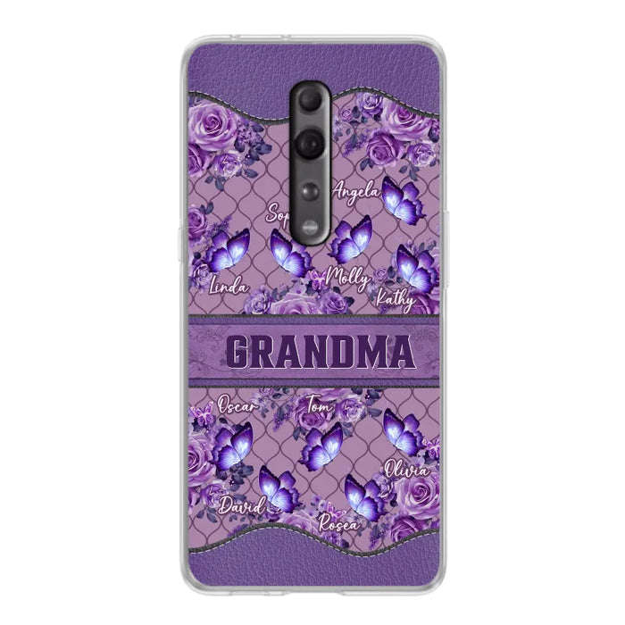 Personalized Grandma Butterfly Phone Case - Gift Idea For Mother's Day/Grandma - Cases For Oppo/Xiaomi/Huawei