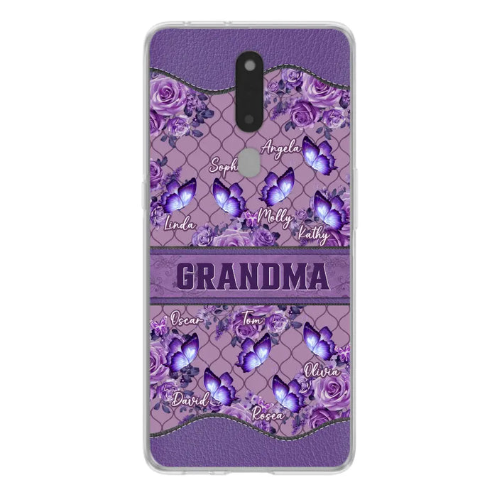 Personalized Grandma Butterfly Phone Case - Gift Idea For Mother's Day/Grandma - Cases For Oppo/Xiaomi/Huawei