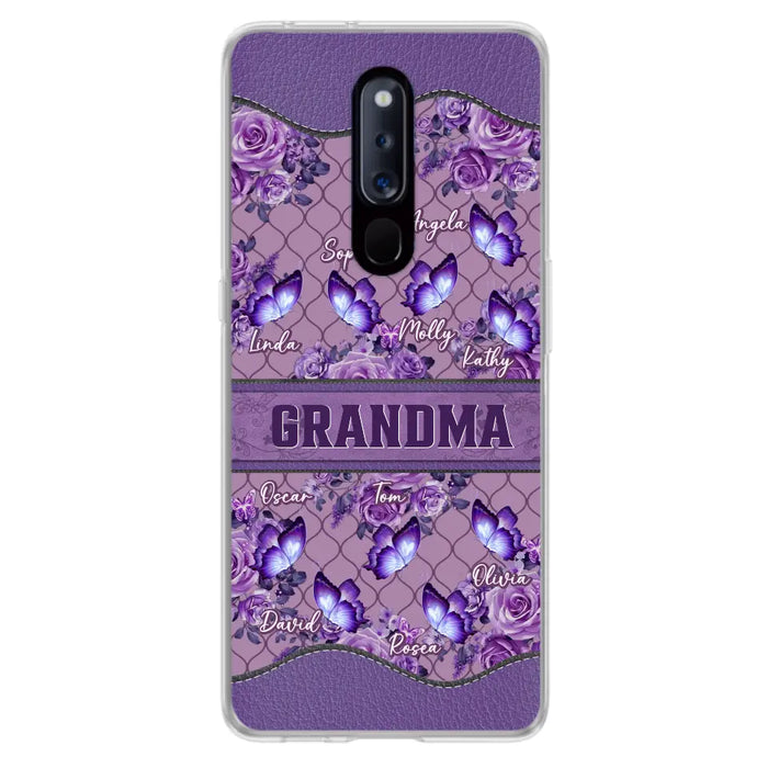 Personalized Grandma Butterfly Phone Case - Gift Idea For Mother's Day/Grandma - Cases For Oppo/Xiaomi/Huawei