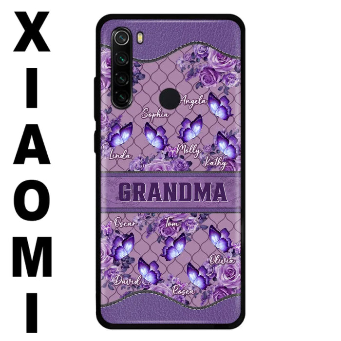 Personalized Grandma Butterfly Phone Case - Gift Idea For Mother's Day/Grandma - Cases For Oppo/Xiaomi/Huawei