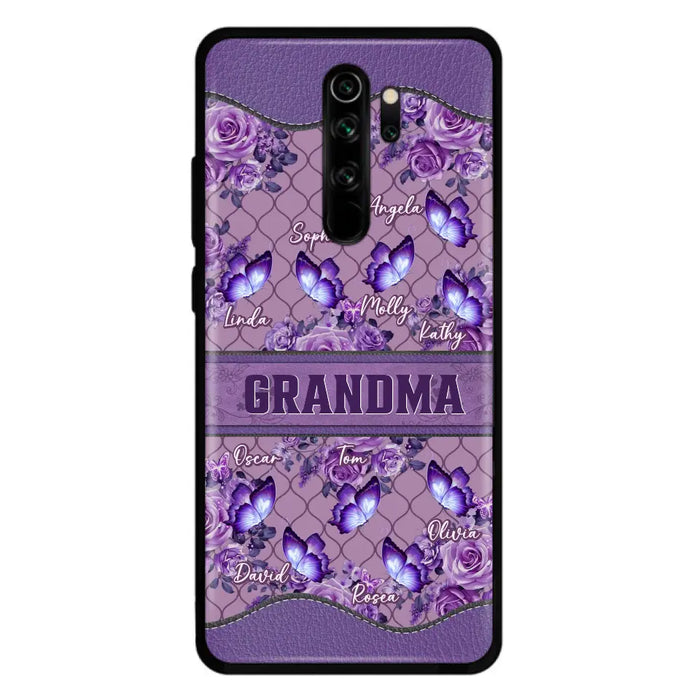 Personalized Grandma Butterfly Phone Case - Gift Idea For Mother's Day/Grandma - Cases For Oppo/Xiaomi/Huawei