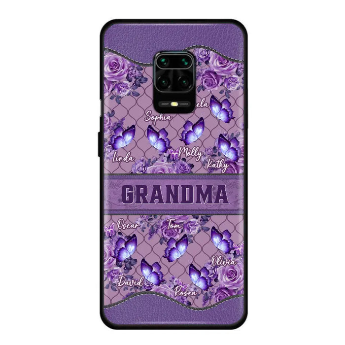 Personalized Grandma Butterfly Phone Case - Gift Idea For Mother's Day/Grandma - Cases For Oppo/Xiaomi/Huawei