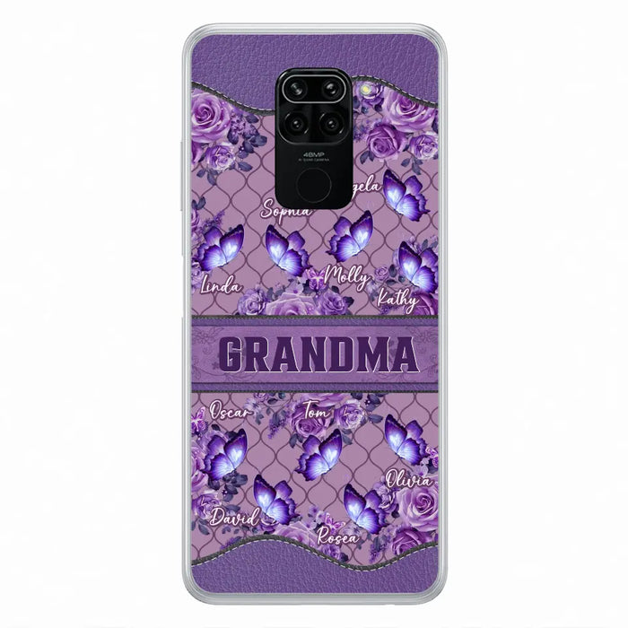 Personalized Grandma Butterfly Phone Case - Gift Idea For Mother's Day/Grandma - Cases For Oppo/Xiaomi/Huawei